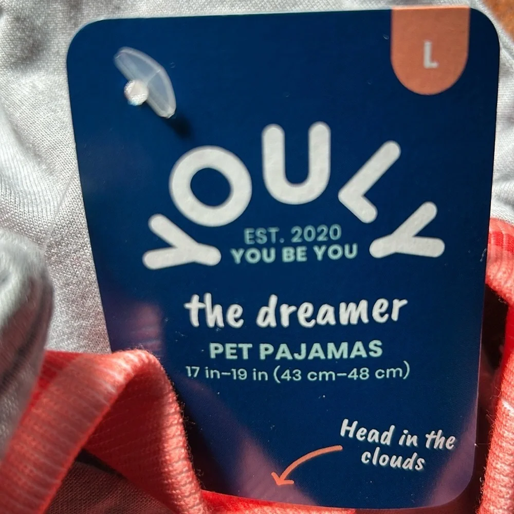 NWT Youly “the dreamer” dog pajamas L​